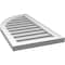 Ekena Millwork Quarter Round Top Left Surface Mount PVC Gable Vent w/ 2"W x 1-1/2"P Brickmould Frame, 16"W x 30"H GVPQL16X3002SF - alternate 5